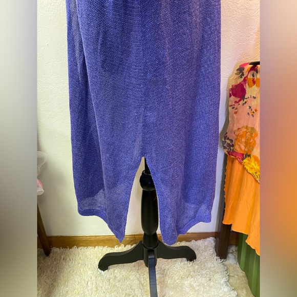 J Jill Cardigan Sweater Duster Lightweight Linen Blend Open Front Tight Knit XL - Picture 6 of 14